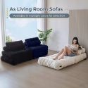 Sofa Rozkładana Fotel Łóżko 190x85 cm Granatowa MAXYOYO