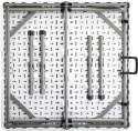 Stół kempingowy, ogrodowy, składany, BIAŁY, 87x87x74cm