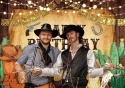 Tło western kowboj rodeo 240 x 180 cm dekoracja urodziny baby shower