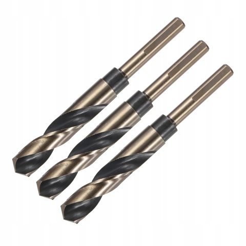 Wiertło do metalu 17mm HSS 150mm tytanowe do stali drewna 3szt