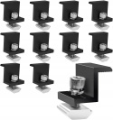 Zaciski do paneli słonecznych 30 mm czarne uchwyt PV 10 szt zestaw