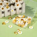 Zawieszki z żywicy pszczoły kwiaty 50 szt DIY do rękodzieła scrapbooking