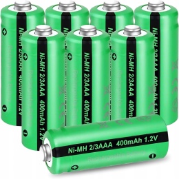 Akumulatory 2 3AAA 400mAh 1,2V NiMH do lamp solarnych 8 szt