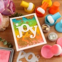 Aplikatory do Tuszu 6 szt. z Etui Gąbki do Scrapbookingu Stempelków DIY