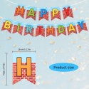 Baner Urodzinowy Happy Birthday Kreskówkowy 2 szt Dekoracja Imprezy