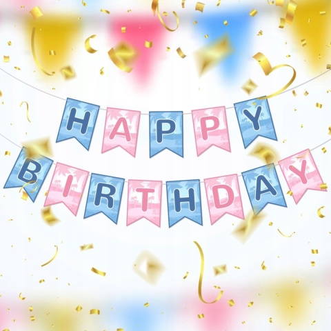 Baner Urodzinowy Hawajski Happy Birthday Tropikalny Dekoracja SAVITA