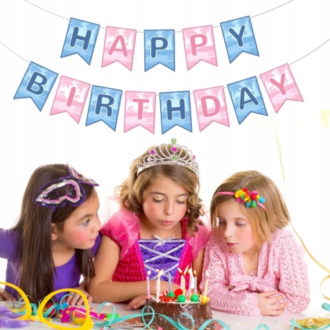 Baner Urodzinowy Hawajski Happy Birthday Tropikalny Dekoracja SAVITA