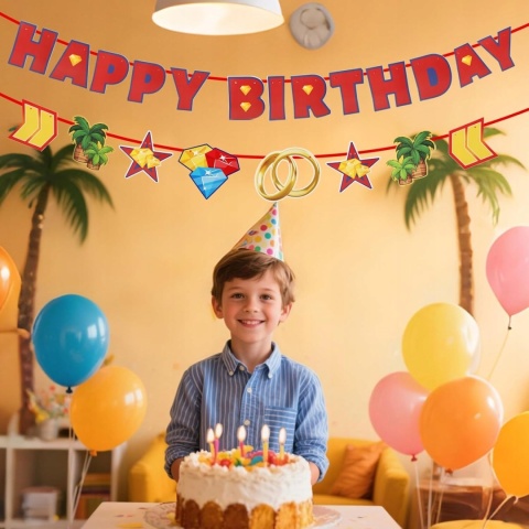 Baner Urodzinowy Jeż Happy Birthday Dekoracja Urodzin Dzieci SAVITA