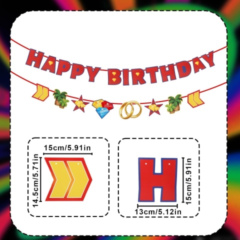 Baner Urodzinowy Jeż Happy Birthday Dekoracja Urodzin Dzieci SAVITA