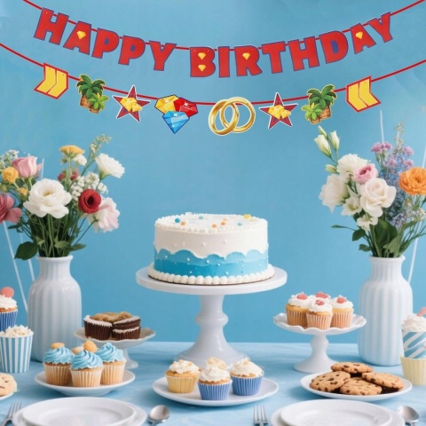 Baner Urodzinowy Jeż Happy Birthday Dekoracja Urodzin Dzieci SAVITA