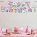 Baner Urodzinowy Różowe Zwierzątka Happy Birthday SAVITA Gotowy