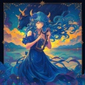 Kalendarz Ścienny 2026 Anime Znaki Zodiaku 30x30 cm 16 Miesięcy