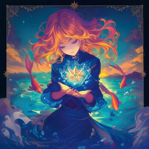 Kalendarz Ścienny 2026 Anime Znaki Zodiaku 30x30 cm 16 Miesięcy
