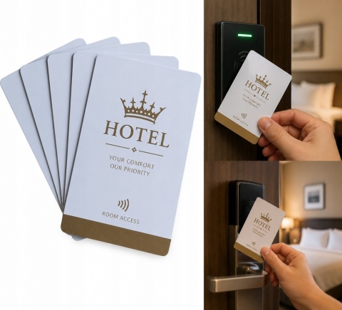 Karty RFID 4K S70 13,56 MHz ISO14443A Białe Karty Dostępu 10 szt.