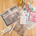 Koperty do Przechowywania Scrapbookingu Stempli Wykrojników A4 40 szt
