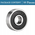 Łożyska Kulkowe 626-2RS 6x19x6 mm 10 szt. Dwustronnie Uszczelnione