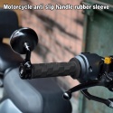 Manetki Motocyklowe Retro 2 szt. Antypoślizgowe Gumowe Brązowe 123 mm