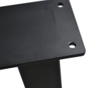 Nogi do stołu barowego 105 cm metalowe czarne X 2 szt