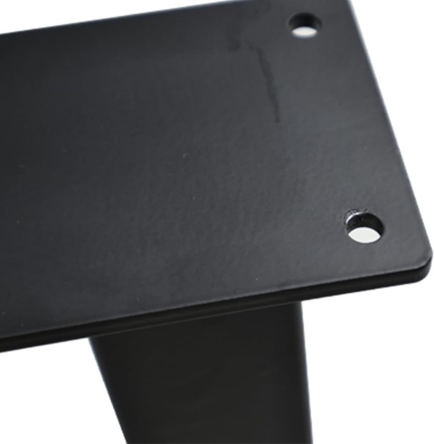 Nogi do stołu barowego 105 cm metalowe czarne X 2 szt
