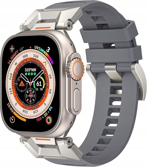 Pasek do Apple Watch Ultra 2 Ultra 49 45 44 42 mm Sportowy Silikonowy