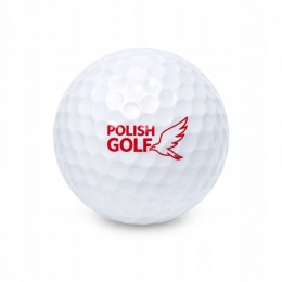 Piłki golfowe POLISH GOLF 3 szt do gry na trening zestaw White Bird II