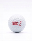 Piłki golfowe POLISH GOLF WHITE BIRD II, dwuwarstwowe, białe 12 szt