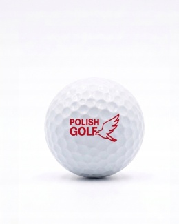 Piłki golfowe POLISH GOLF WHITE BIRD II, dwuwarstwowe, białe 12 szt