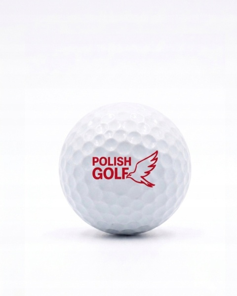Piłki golfowe POLISH GOLF WHITE BIRD II, dwuwarstwowe, białe 12 szt