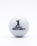 Piłki golfowe POLISH GOLF WHITE BIRD II, dwuwarstwowe, białe 12 szt