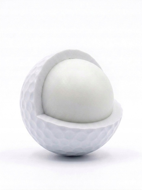 Piłki golfowe POLISH GOLF WHITE BIRD II, dwuwarstwowe, białe 12 szt