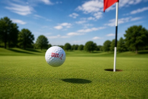 Piłki golfowe POLISH GOLF WHITE BIRD II, dwuwarstwowe, białe 12 szt