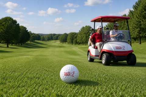 Piłki golfowe POLISH GOLF WHITE BIRD II, dwuwarstwowe, białe 12 szt
