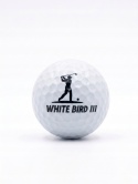 Piłki golfowe POLISH GOLF WHITE BIRD III, trójwarstwowe, białe 12 szt,