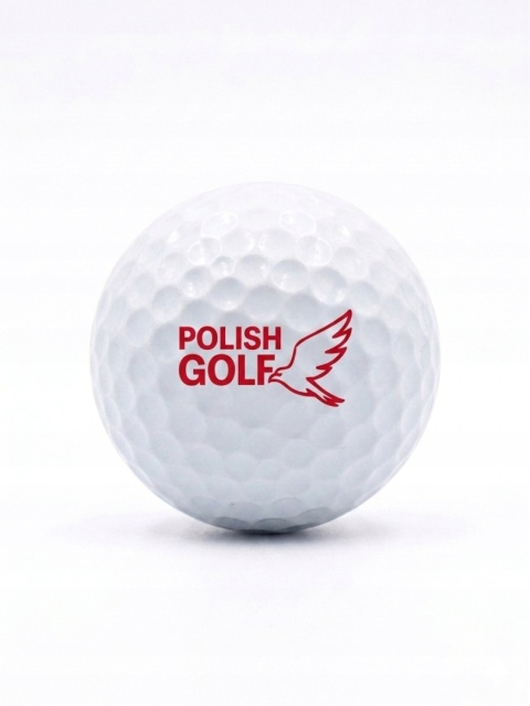 Piłki golfowe POLISH GOLF WHITE BIRD III, trójwarstwowe, białe 12 szt,