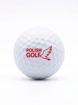 Piłki golfowe POLISH GOLF WHITE BIRD III, trójwarstwowe, białe, 3 szt.