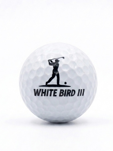 Piłki golfowe POLISH GOLF WHITE BIRD III, trójwarstwowe, białe, 3 szt.