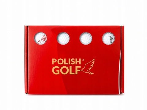 Piłki golfowe POLISH GOLF WHITE BIRD III, trójwarstwowe, białe, 3 szt.