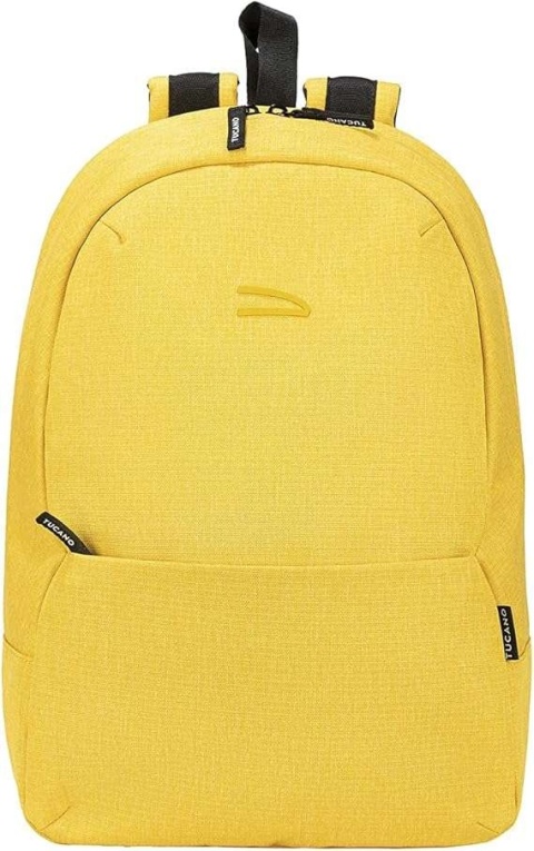 Plecak turstyczny unisex z kieszonkami na loptopa ipada 30x41cm żółty