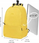 Plecak turstyczny unisex z kieszonkami na loptopa ipada 30x41cm żółty