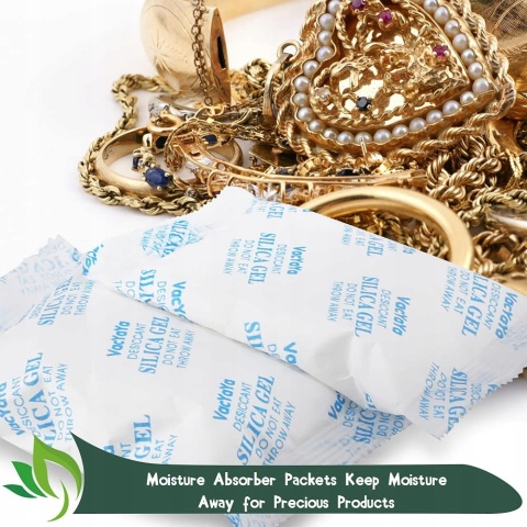 Pochłaniacz Wilgoci Silica Gel Spożywczy 5x100g Saszetki do Żywności