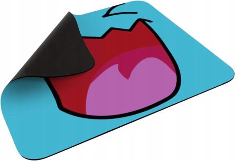 Podkładka pod Mysz Emoji Niebieska Buźka 200x240 mm Antypoślizgowa