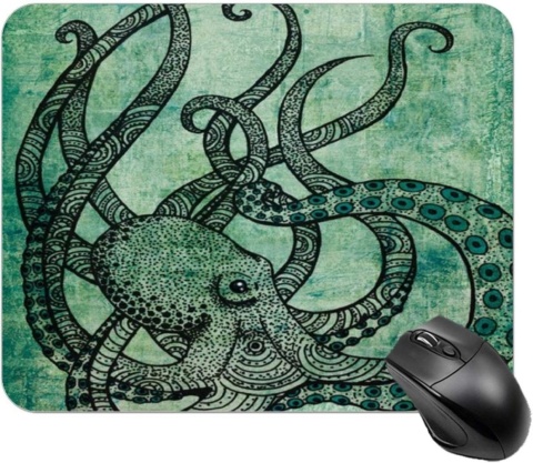 Podkładka pod Mysz Ośmiornica Retro 200x240 mm Antypoślizgowa Gaming