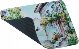 Podkładka pod Mysz Retro Miasteczko 200x240 mm Antypoślizgowa Gaming