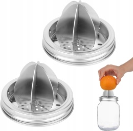 Pokrywki Wyciskarka do Cytrusów Mason Jar 86 mm Stal 304 2 szt BOXOB