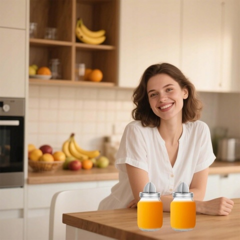 Pokrywki Wyciskarka do Cytrusów Mason Jar 86 mm Stal 304 2 szt BOXOB