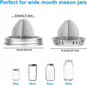 Pokrywki Wyciskarka do Cytrusów Mason Jar 86 mm Stal 304 2 szt BOXOB
