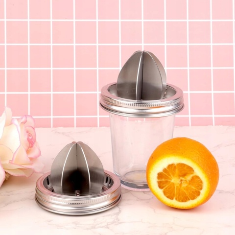 Pokrywki Wyciskarka do Cytrusów Mason Jar 86 mm Stal 304 2 szt BOXOB