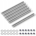 Pręt Gwintowany M8x200 mm A2 Stal Nierdzewna 304 6 szt. z Nakrętkami