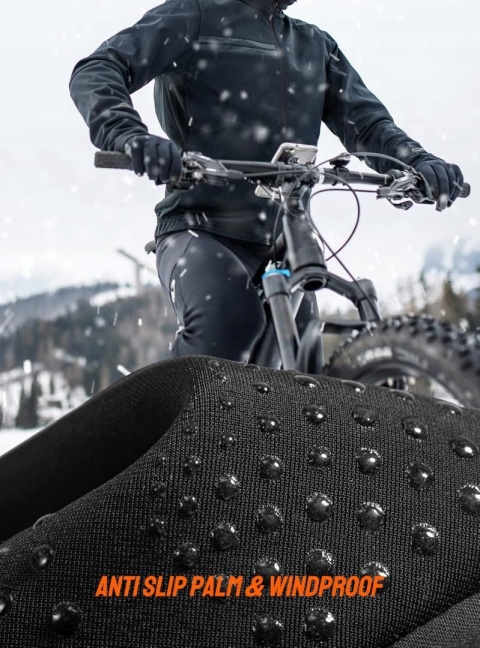 Rękawiczki Sportowe Jeździeckie Rękawice zimowe Rowerowe r.L Czarne