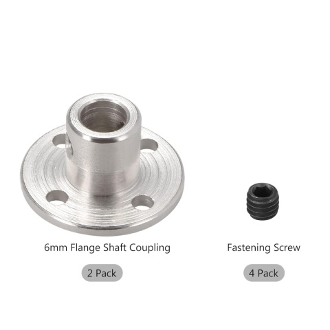 Sprzęgło Wału Kołnierzowe 6 mm Aluminiowe 2 szt. do RC CNC DIY M3